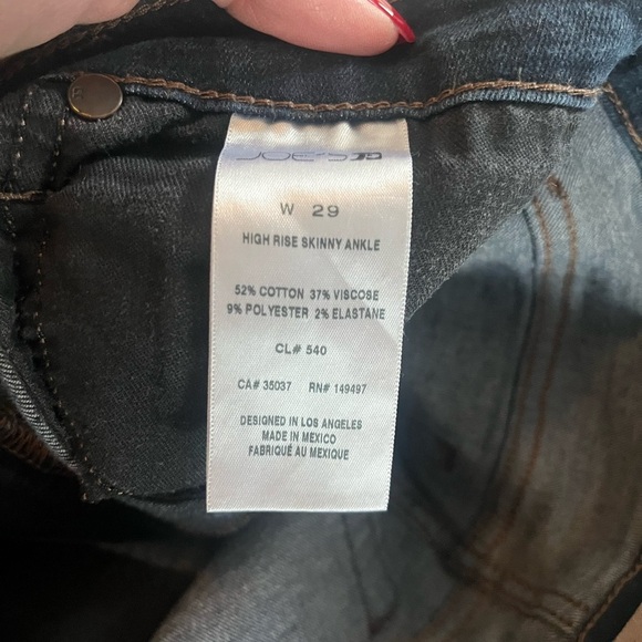 Joe’s Designer Dark Blue Skinny High Rise Women's Jeans Size 29 - Picture 13 of 16